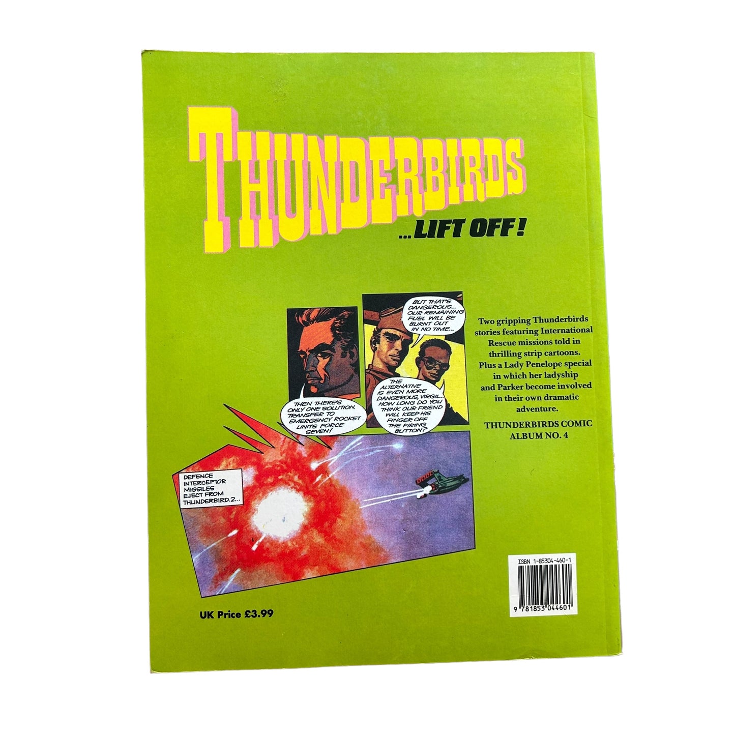 Vintage Thunderbirds Lift Off Comic Book