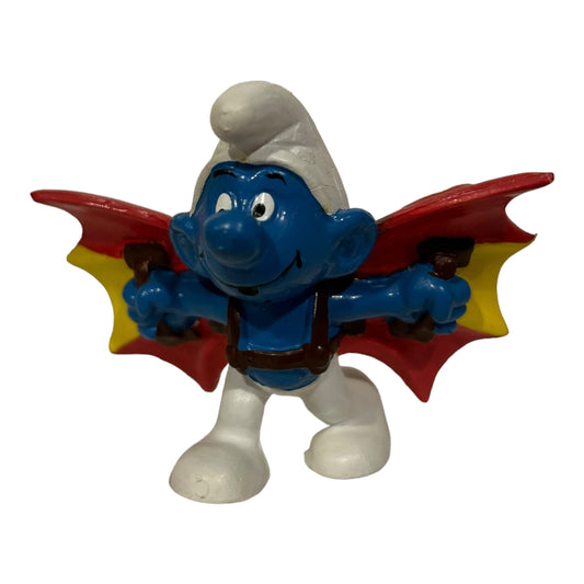 Vintage Smurf Collectible Figure - Flying