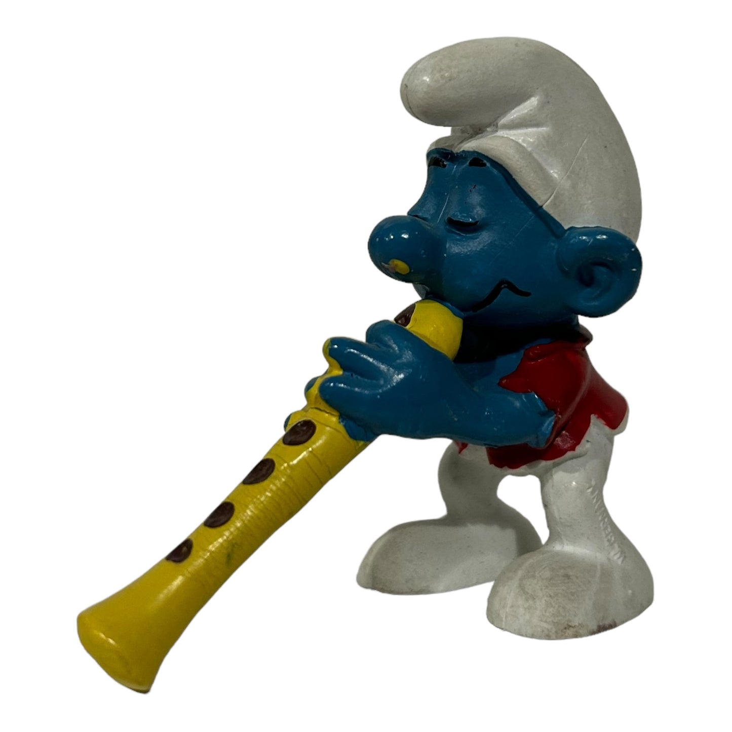 Vintage Smurf Collectible Figure - Flute