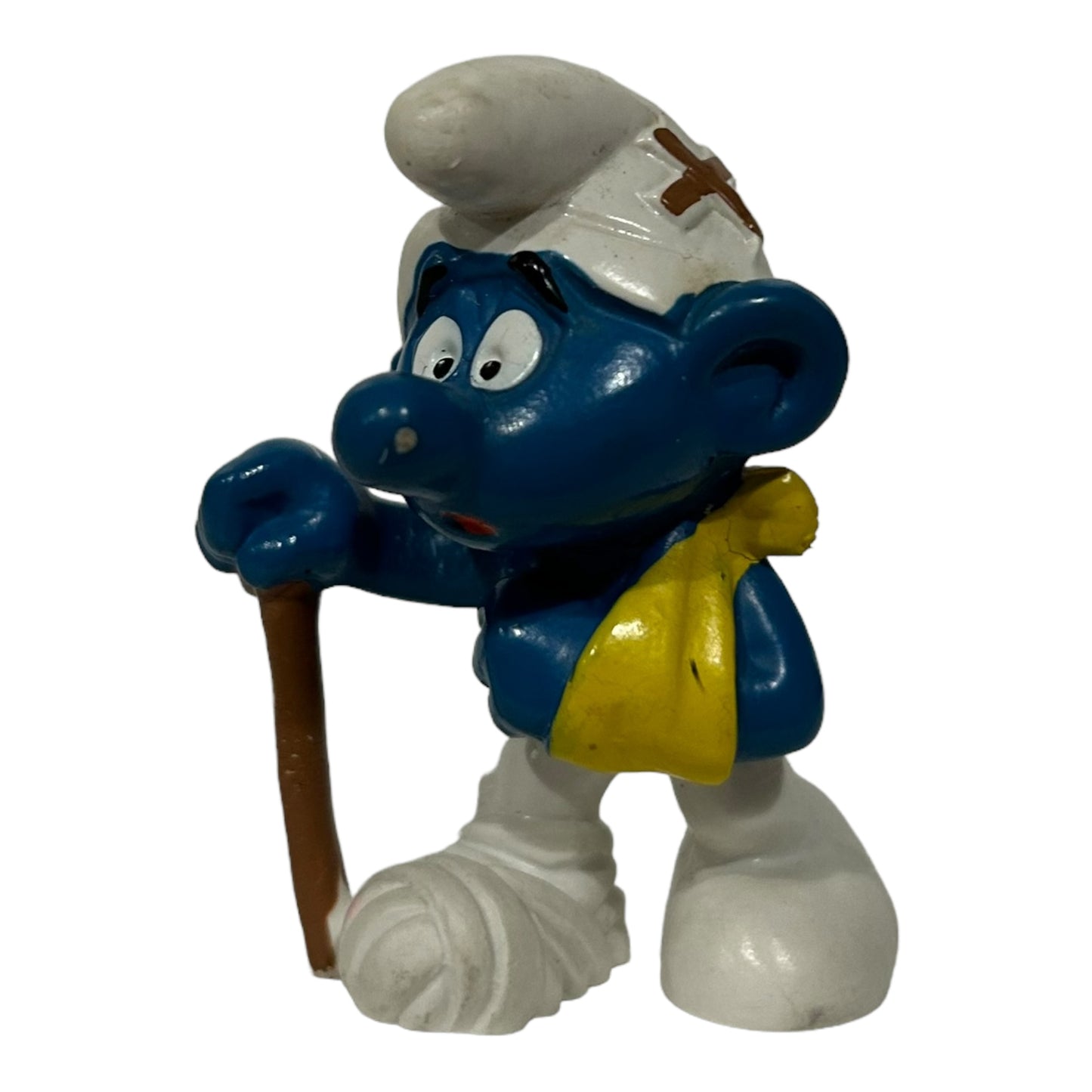 Vintage Smurf Collectible Figure - Injured