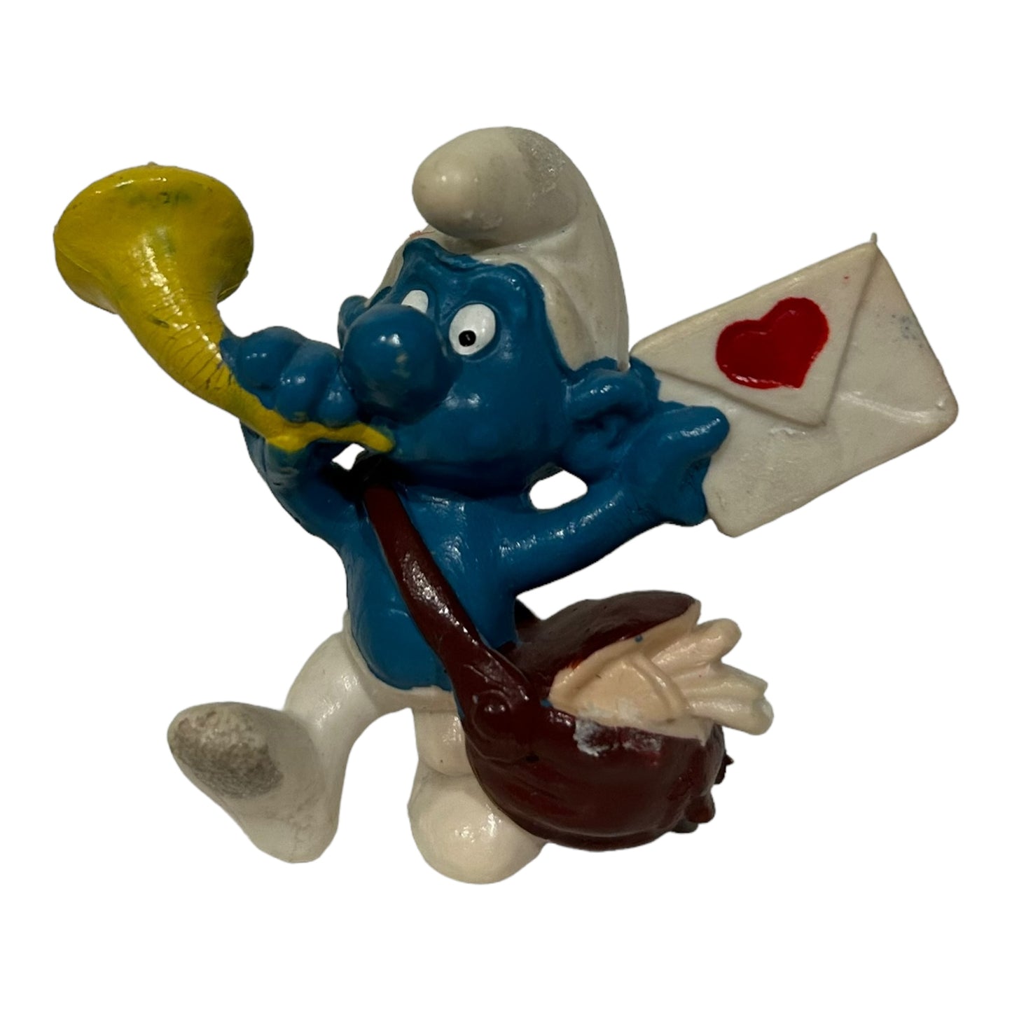 Vintage Smurf Collectible Figure - Love Letter