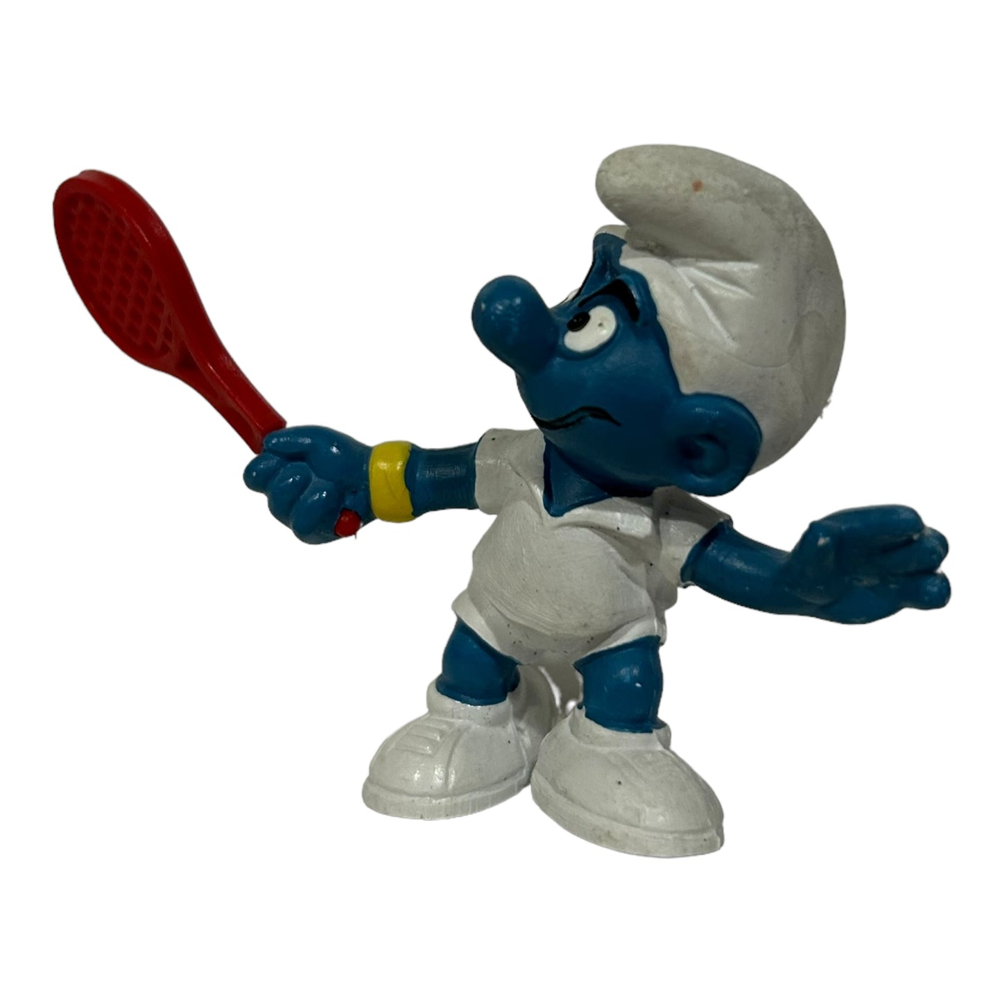 Vintage Smurf Collectible Figure - Tennis player