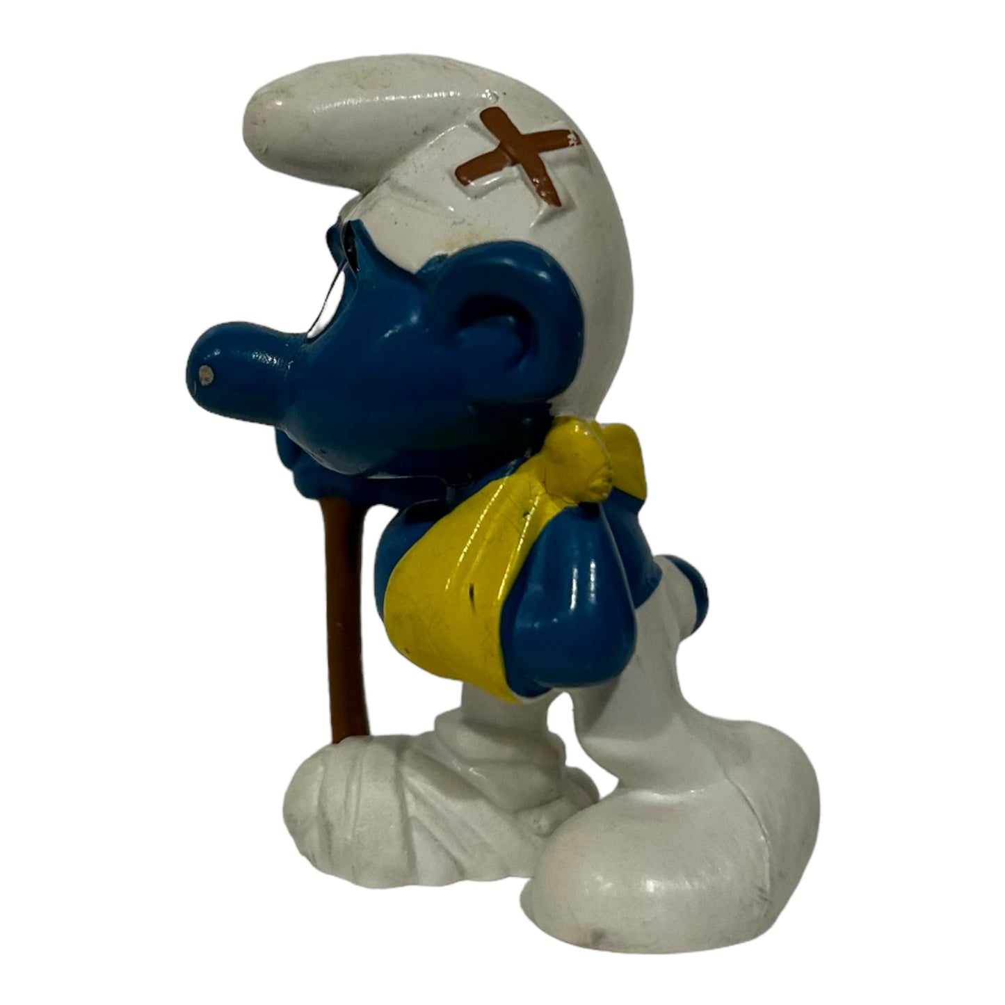 Vintage Smurf Collectible Figure - Injured