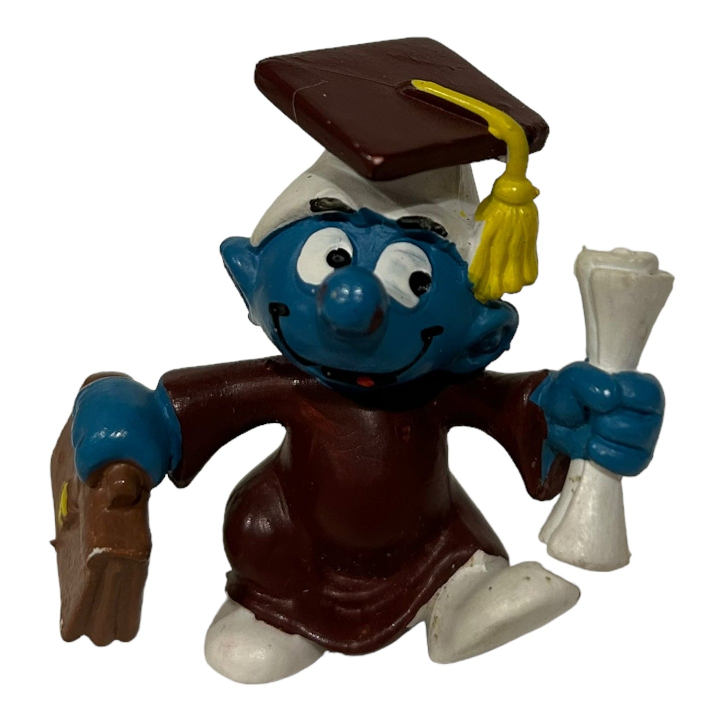 Vintage Smurf Collectible Figure - College Grad