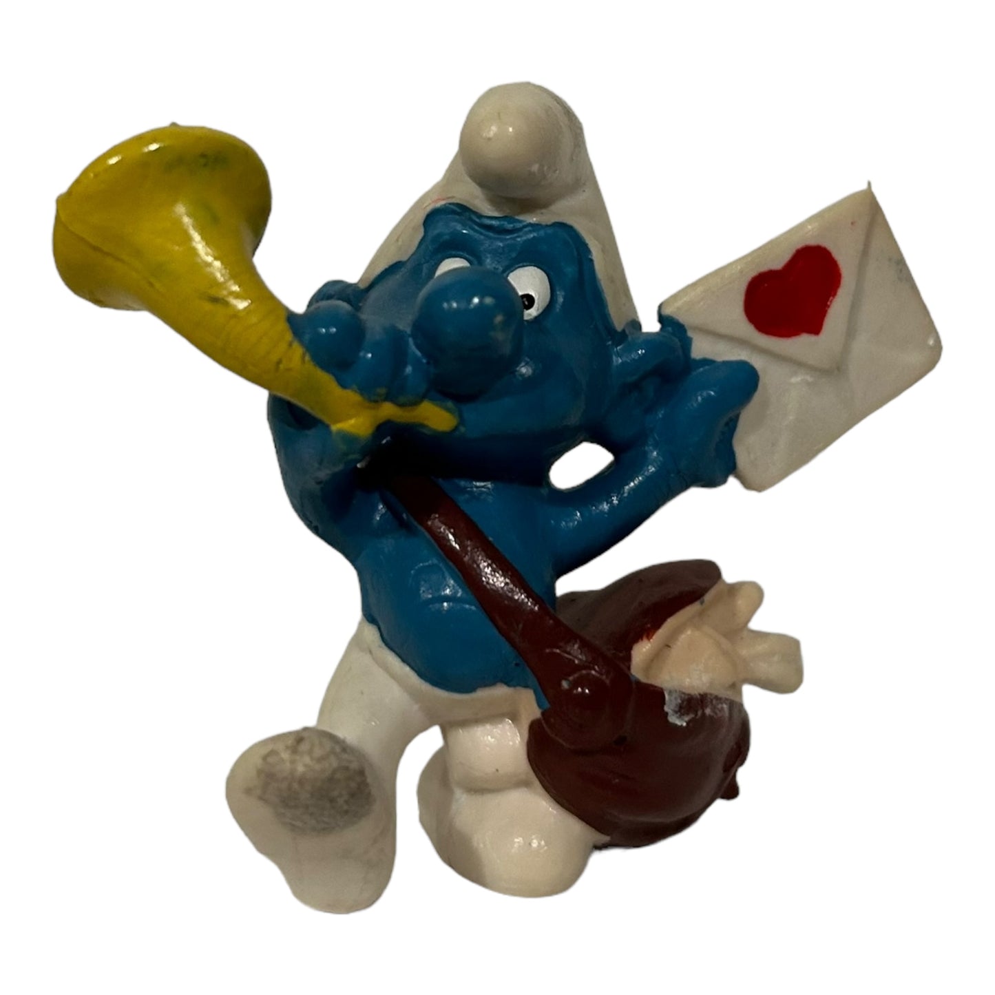 Vintage Smurf Collectible Figure - Love Letter