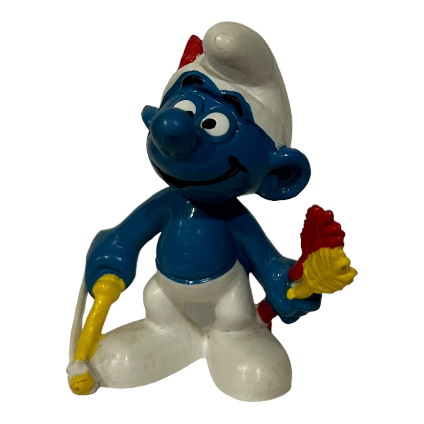 Vintage Smurf Collectible Figure - Bow & Arrow