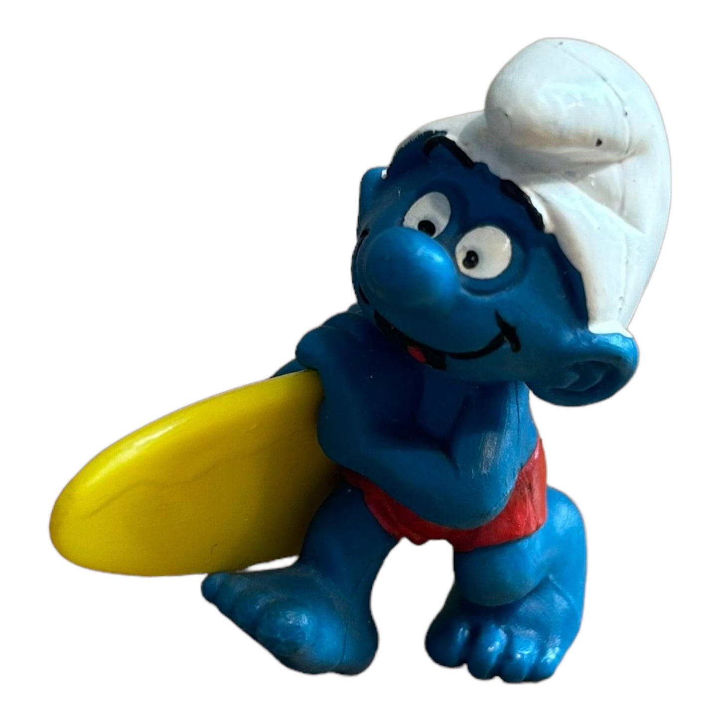 Vintage Smurf Collectible Figure - Surfing