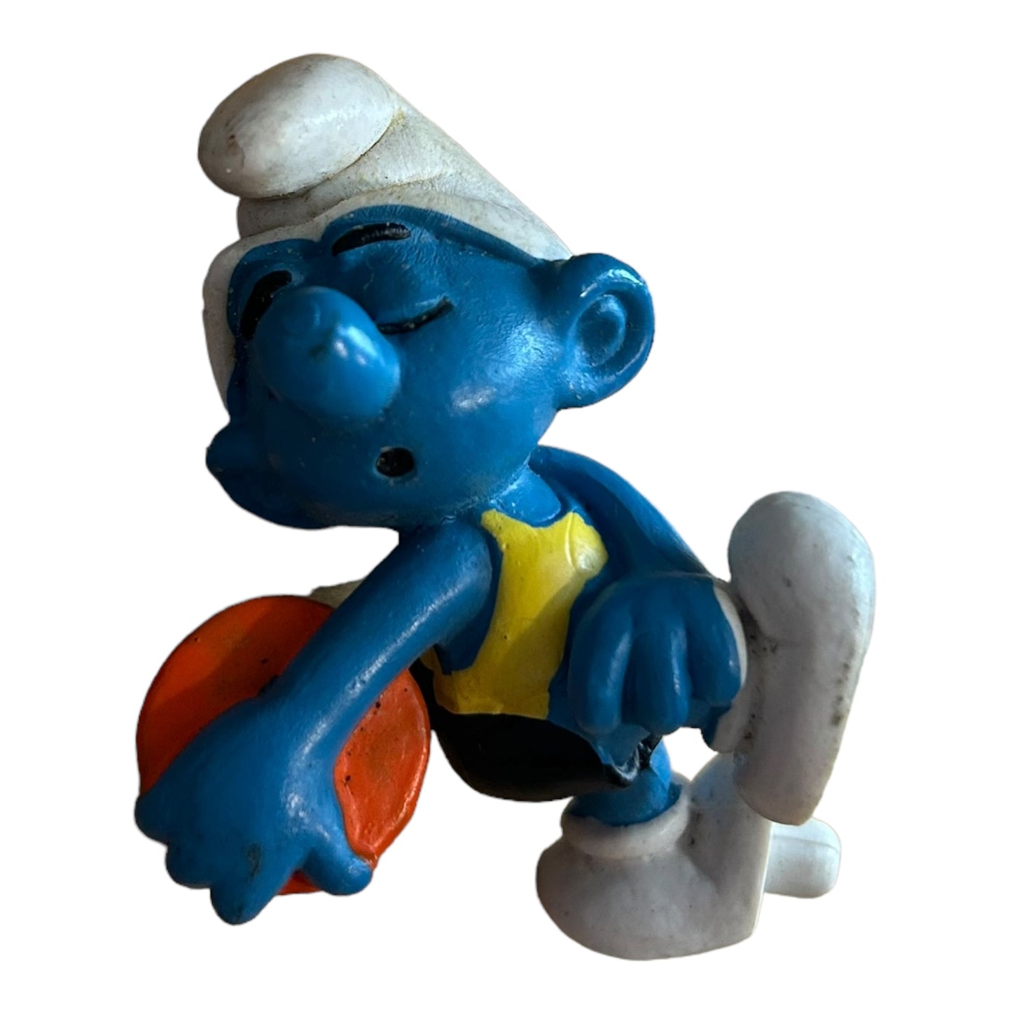 Vintage Smurf Collectible Figure - Discus