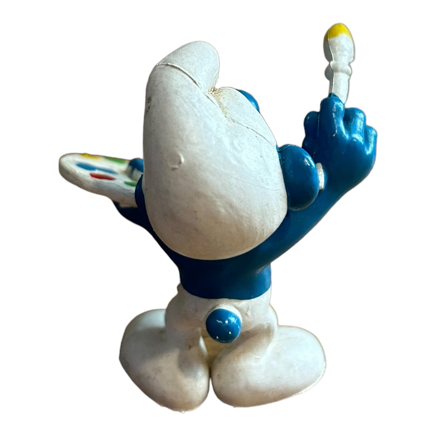 Vintage Smurf Collectible Figure - Painter