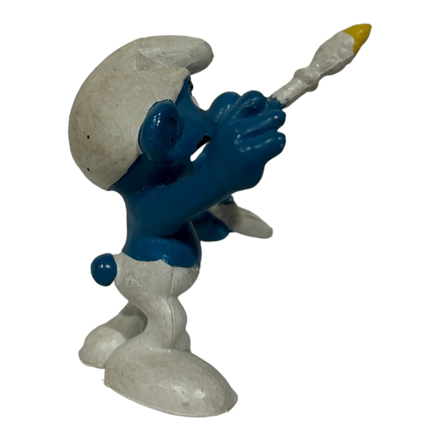 Vintage Smurf Collectible Figure - Painter