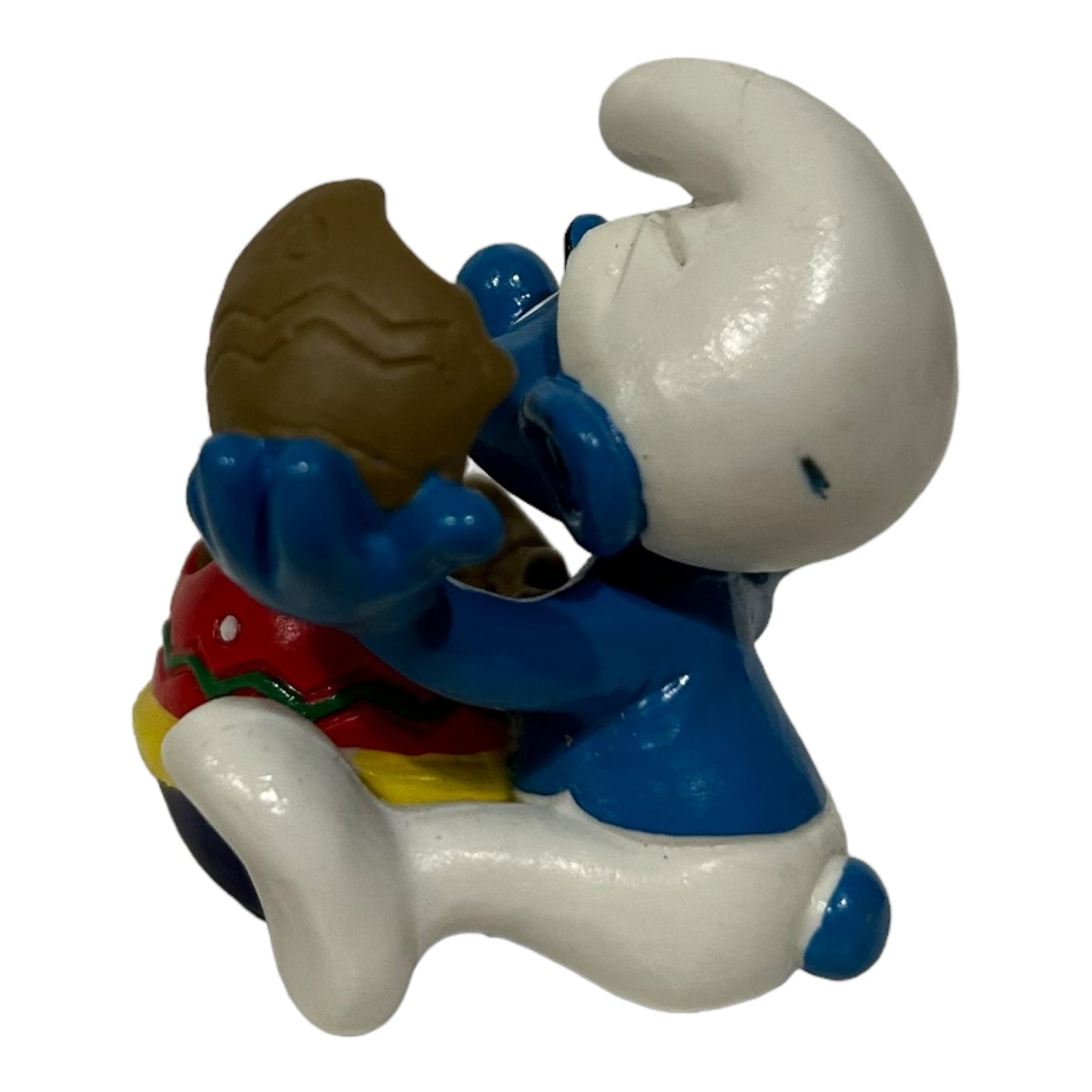 Vintage Smurf Collectible Figure - Easter Egg