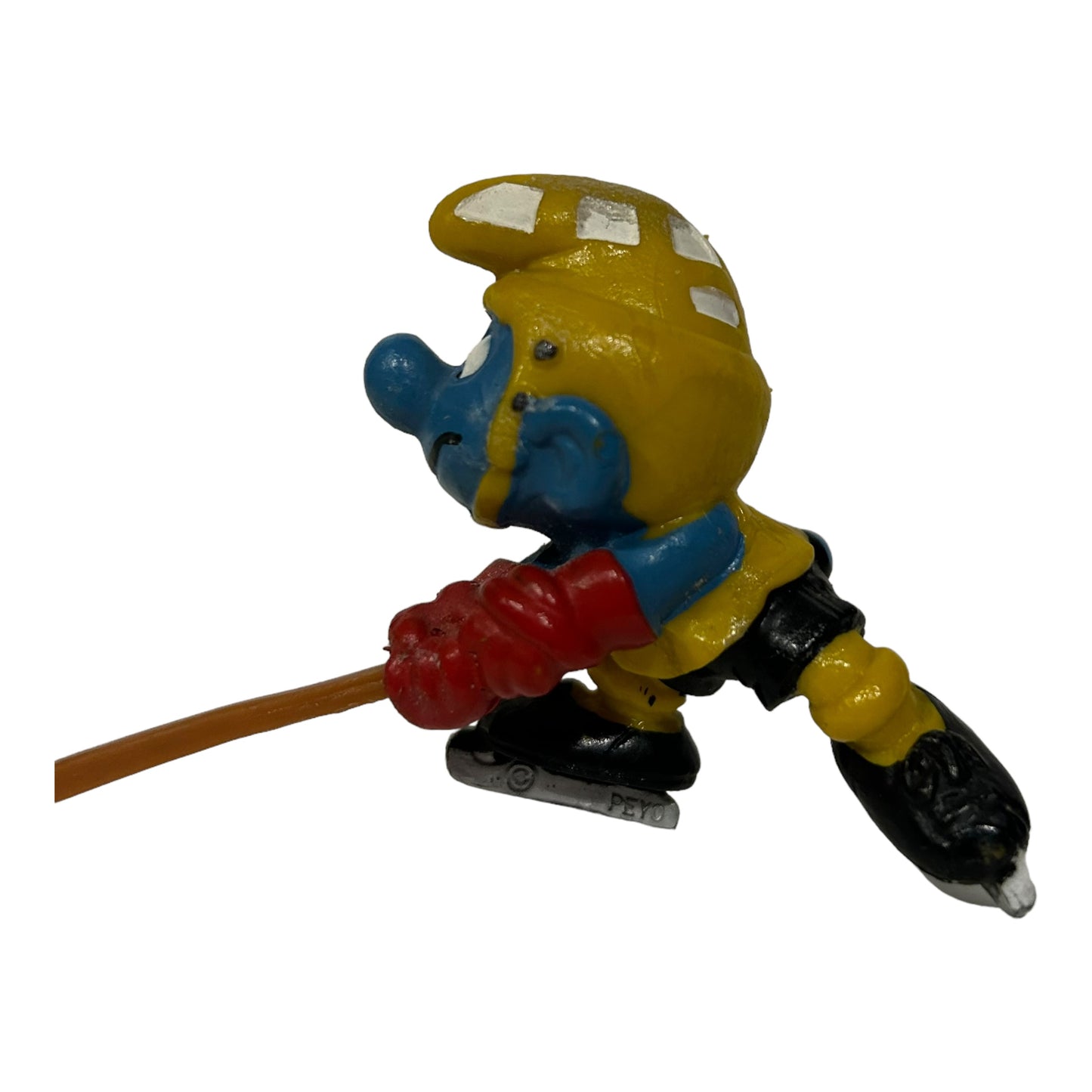 Vintage Smurf Collectible Figure - Ice Hockey