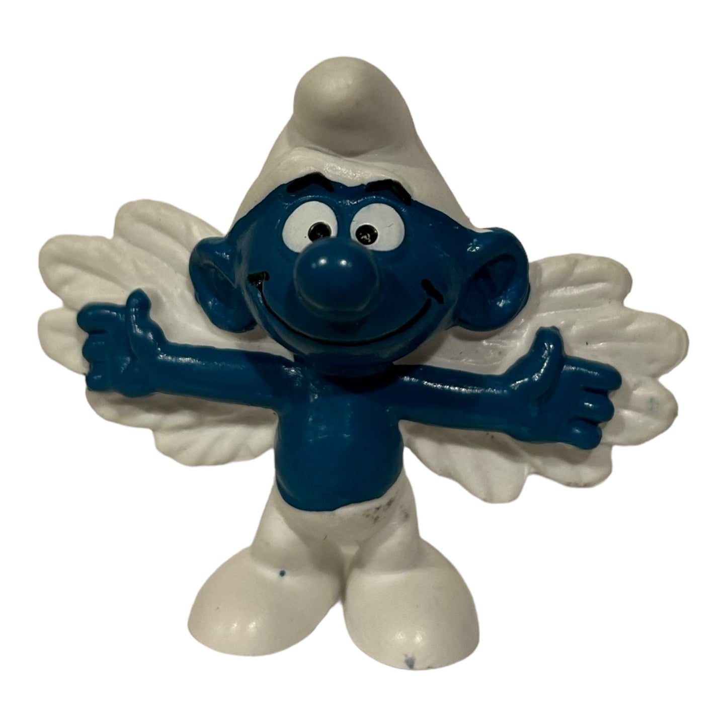 Vintage Smurf Collectible Figure - Angel Wings