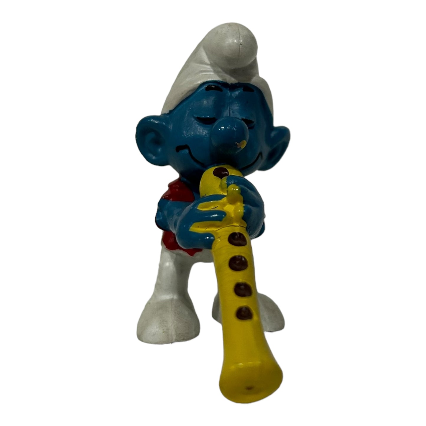 Vintage Smurf Collectible Figure - Flute