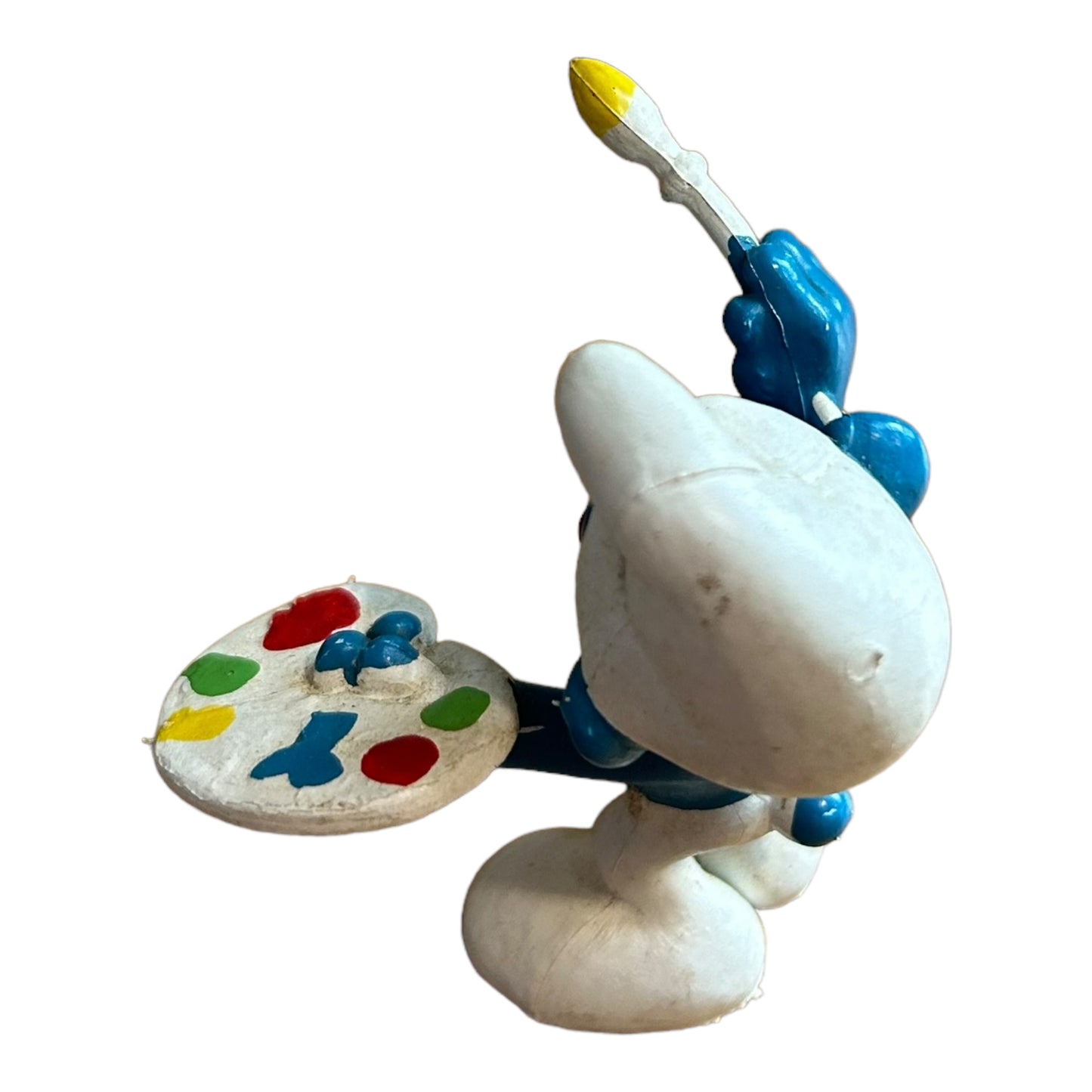 Vintage Smurf Collectible Figure - Painter