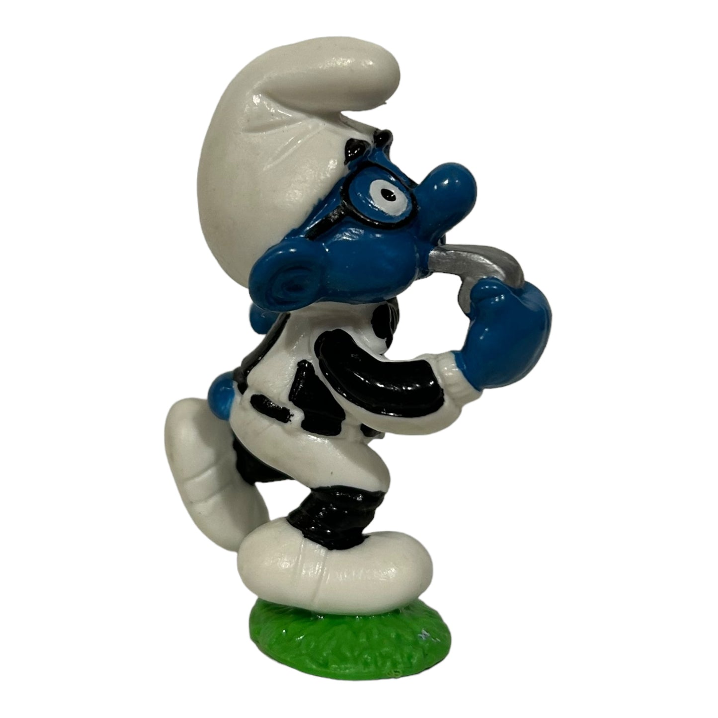 Vintage Smurf Collectible Figure - Referee