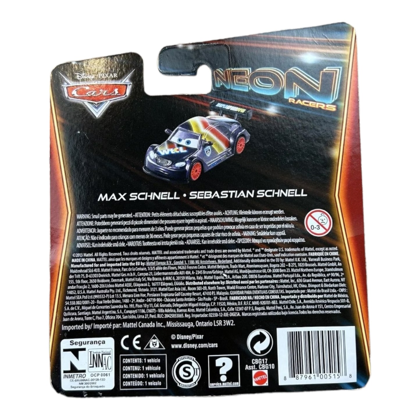 Disney Cars Neon Racers Max Schnell 2013