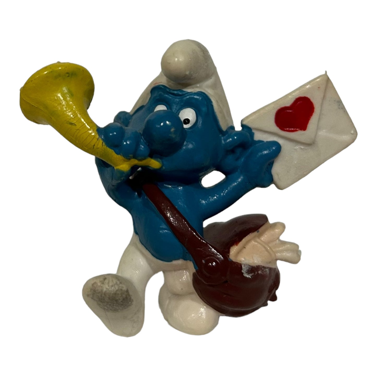 Vintage Smurf Collectible Figure - Love Letter