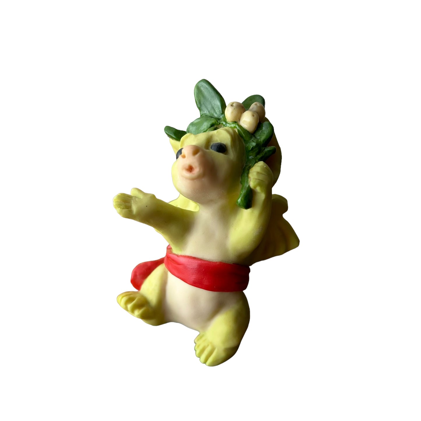 Vintage Pocket Dragons Collectible Ornament - Mistletoe