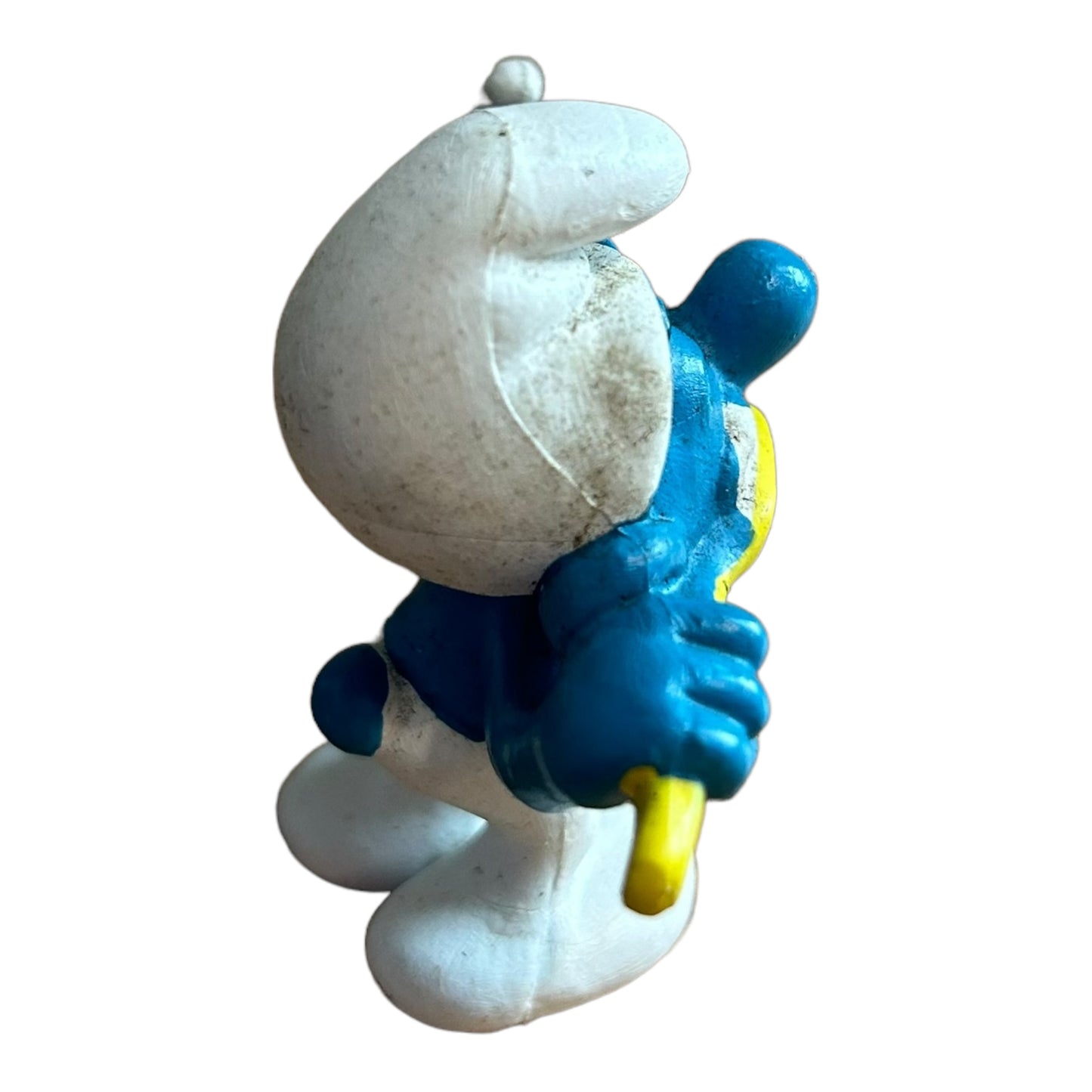 Vintage Smurf Collectible Figure - Brushing Teeth