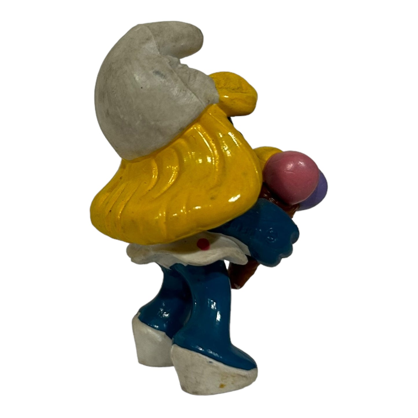 Vintage Smurf Collectible Figure - Ice Cream