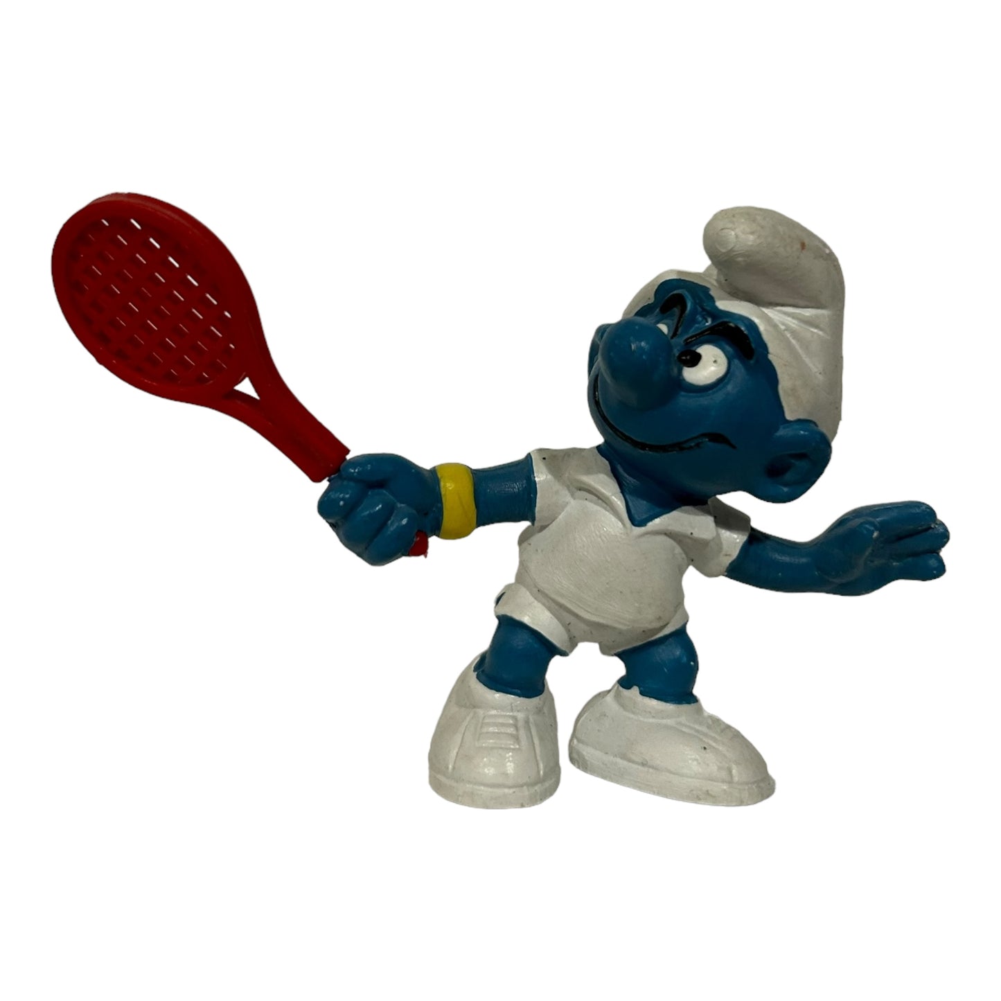 Vintage Smurf Collectible Figure - Tennis player