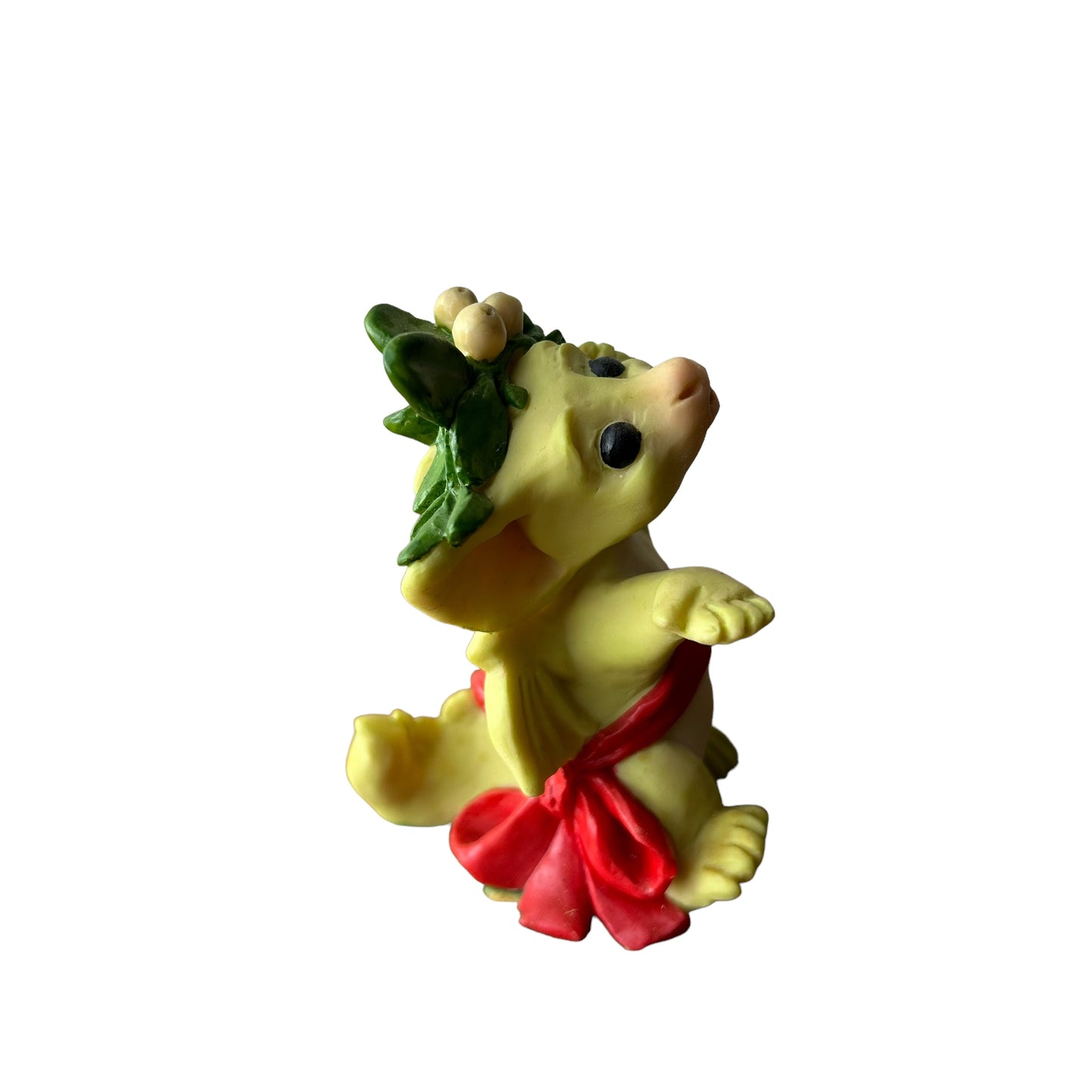 Vintage Pocket Dragons Collectible Ornament - Mistletoe