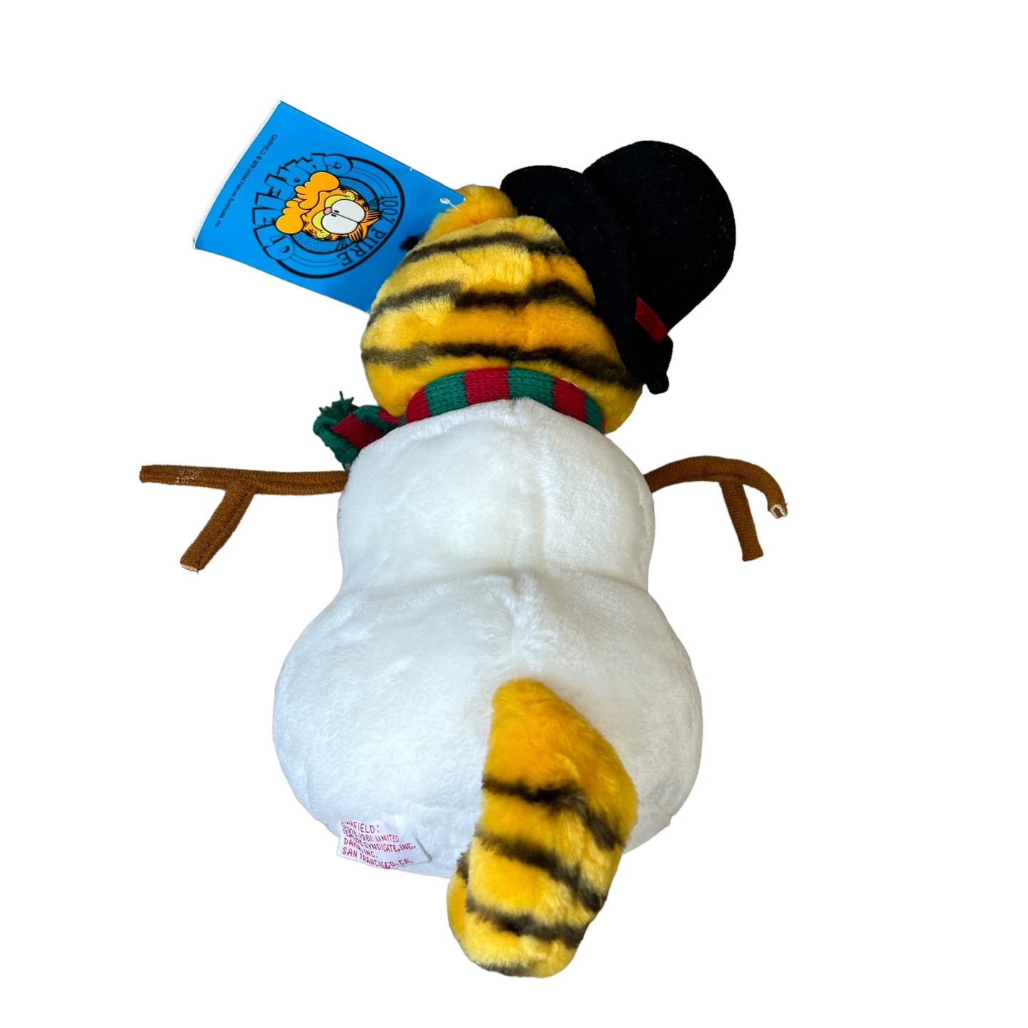 Vintage Garfield Collectible Plush - Snowman