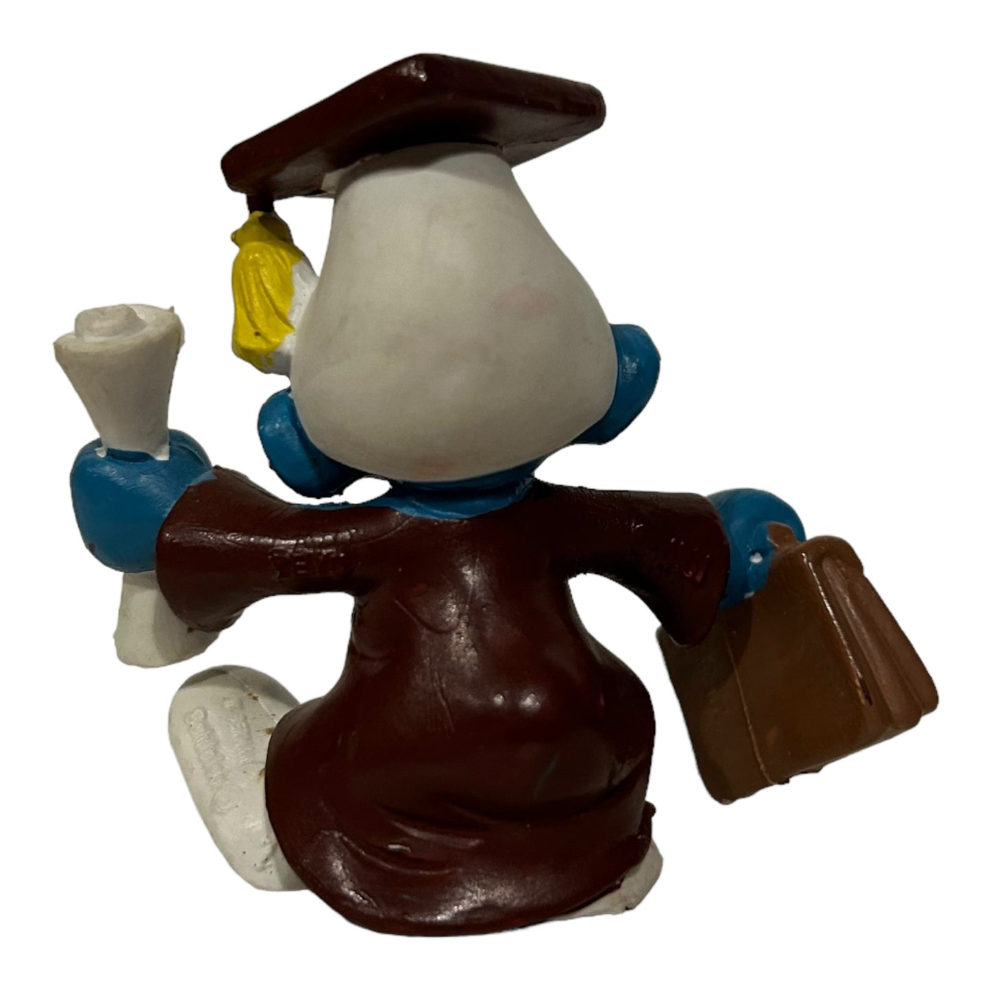 Vintage Smurf Collectible Figure - College Grad