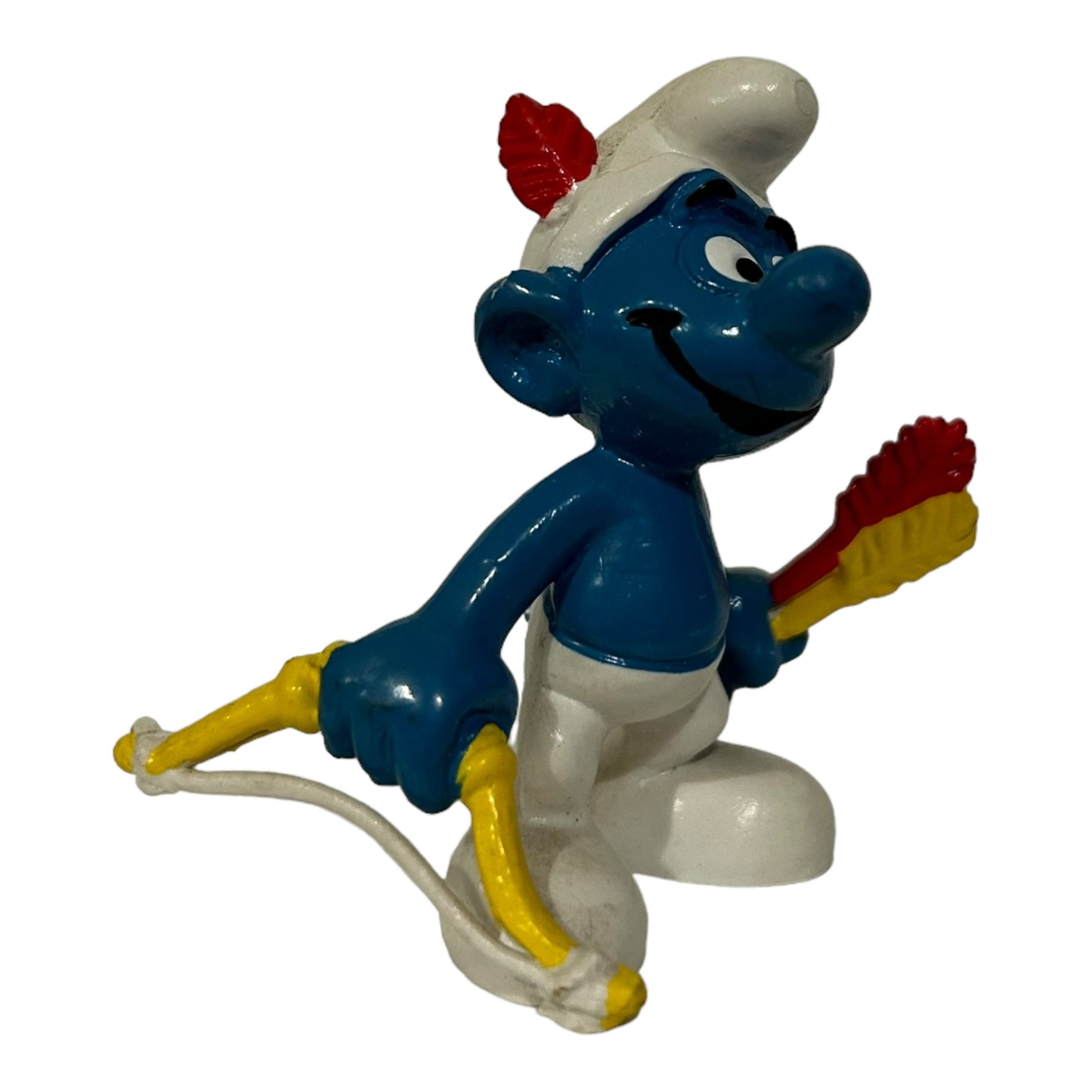 Vintage Smurf Collectible Figure - Bow & Arrow