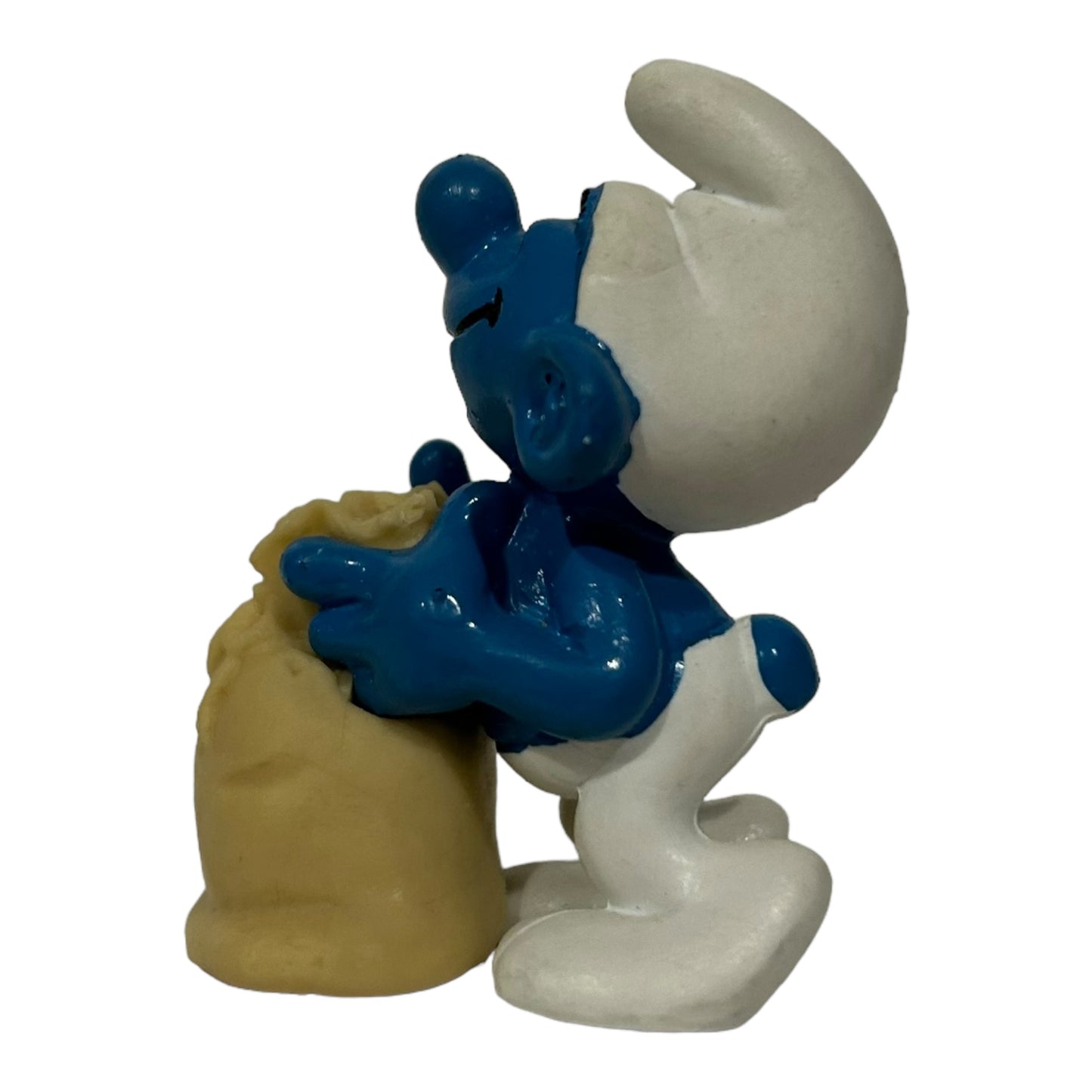 Vintage Smurf Collectible Figure - Wheat Bag