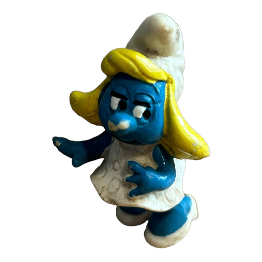 Vintage Smurf Collectible Figure - Smurfette