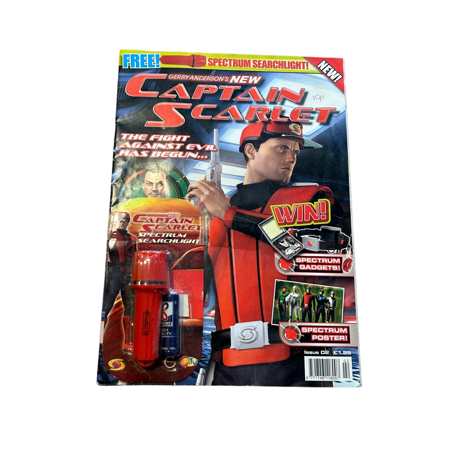 Vintage Captain Scarlet Magazine Bundle Of Two