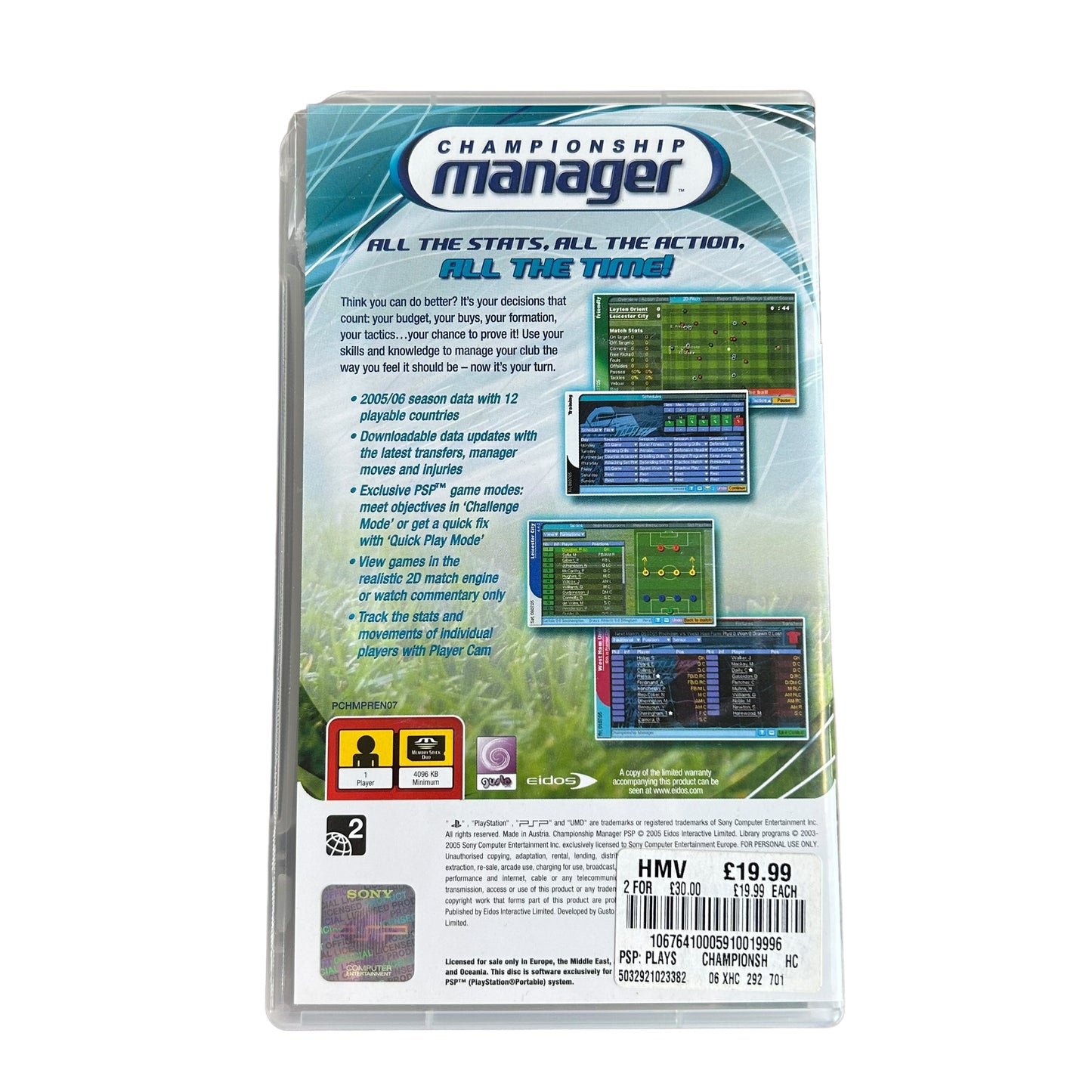 Championship Manager 2005 PSP Game