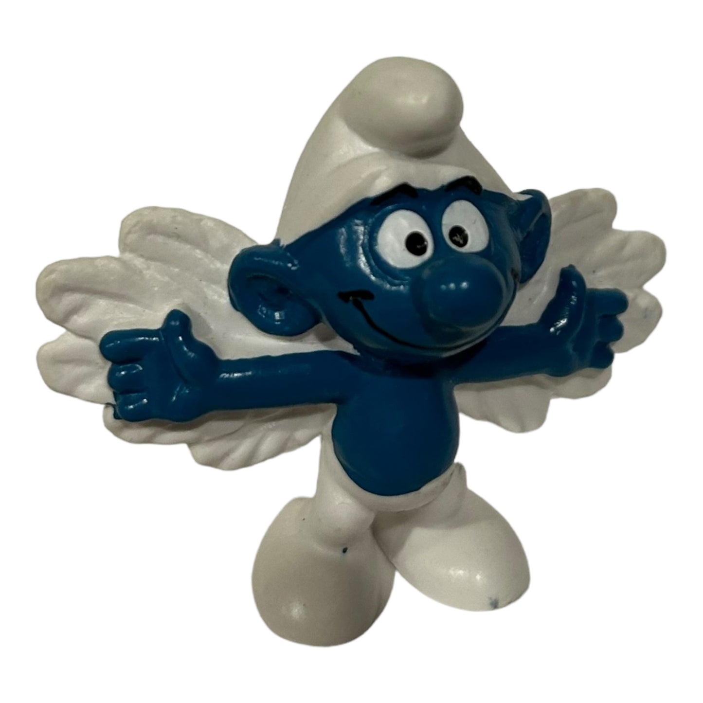 Vintage Smurf Collectible Figure - Angel Wings