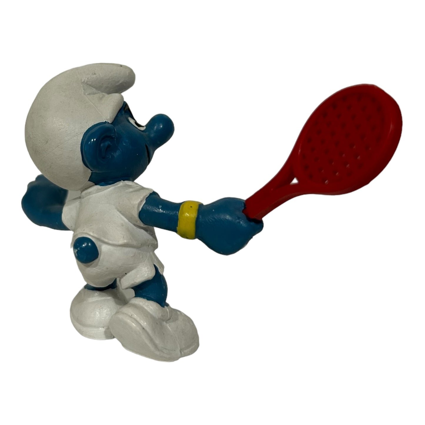 Vintage Smurf Collectible Figure - Tennis player