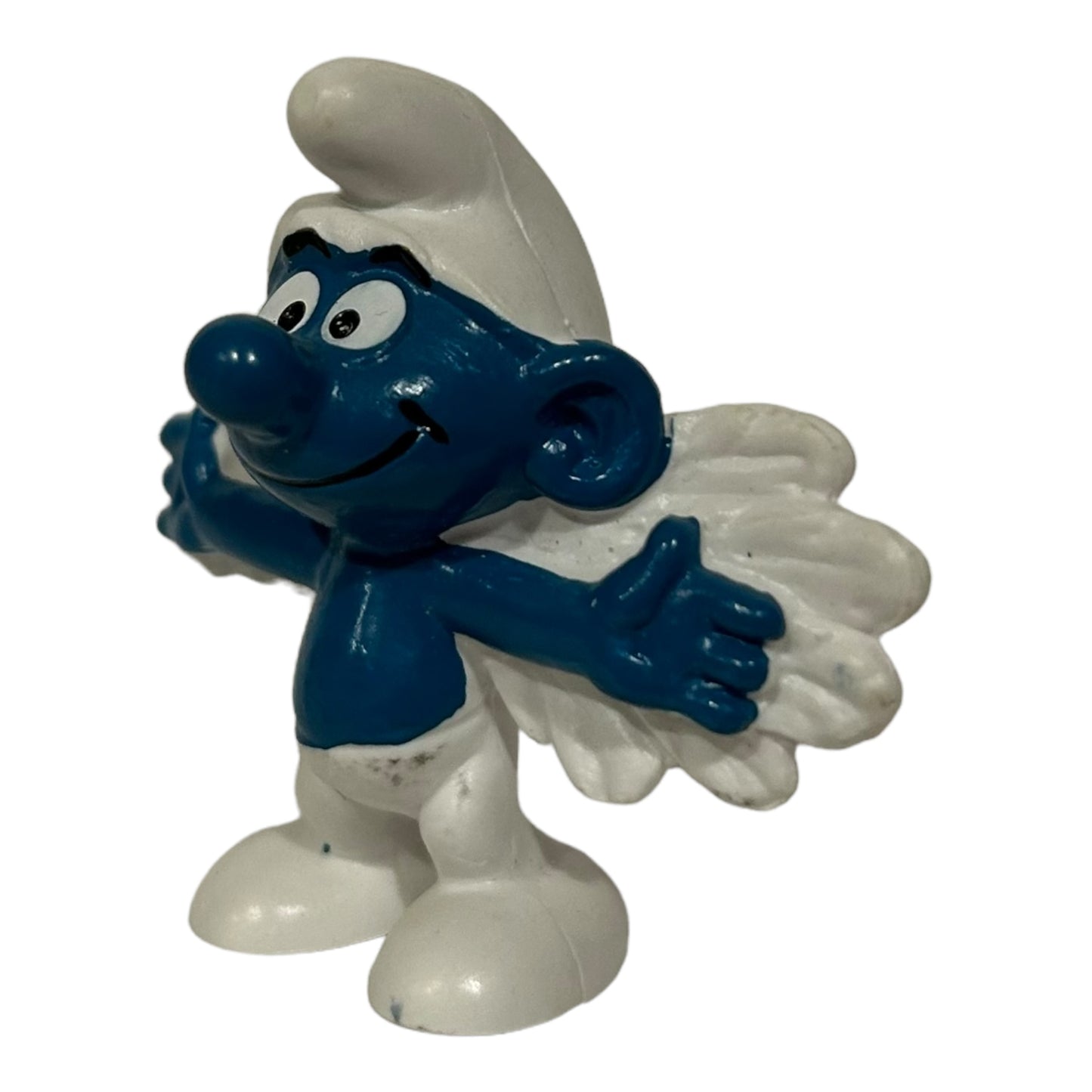 Vintage Smurf Collectible Figure - Angel Wings