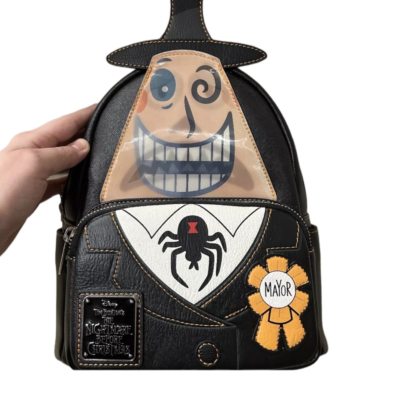 Disney Loungefly The Nightmare Before Christmas Mayor Faces Linticular