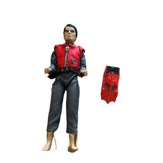 Vintage Captain Scarlet Action Figure & Vehicle