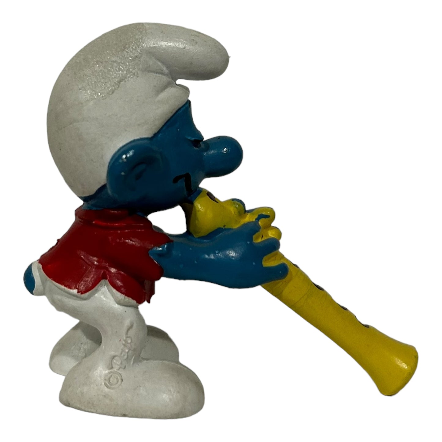 Vintage Smurf Collectible Figure - Flute