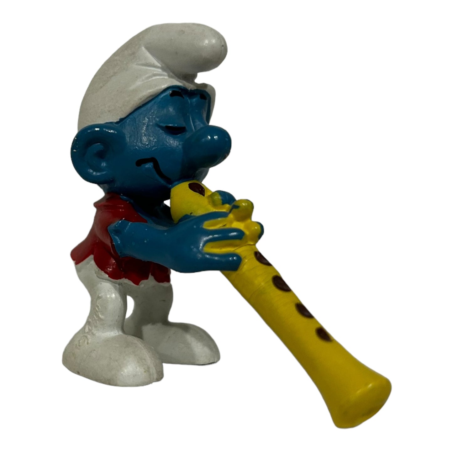 Vintage Smurf Collectible Figure - Flute