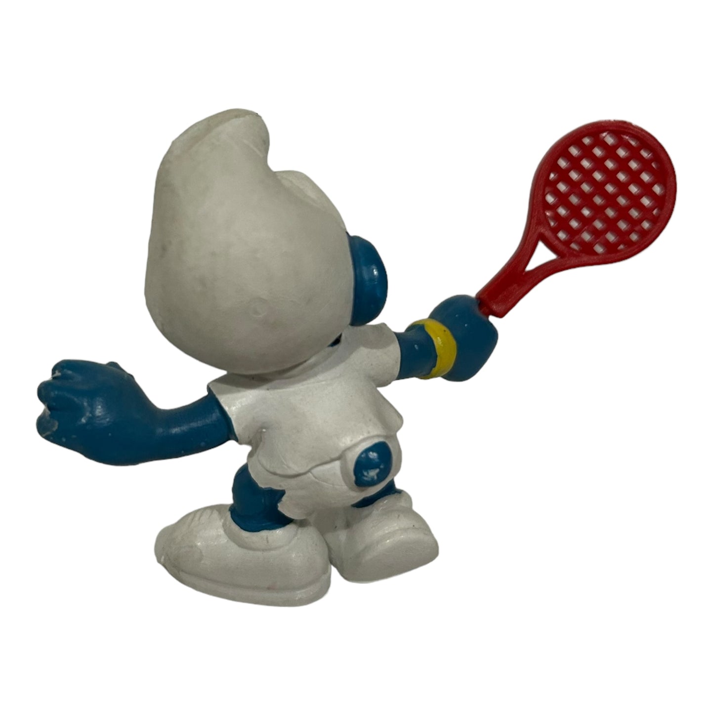 Vintage Smurf Collectible Figure - Tennis player