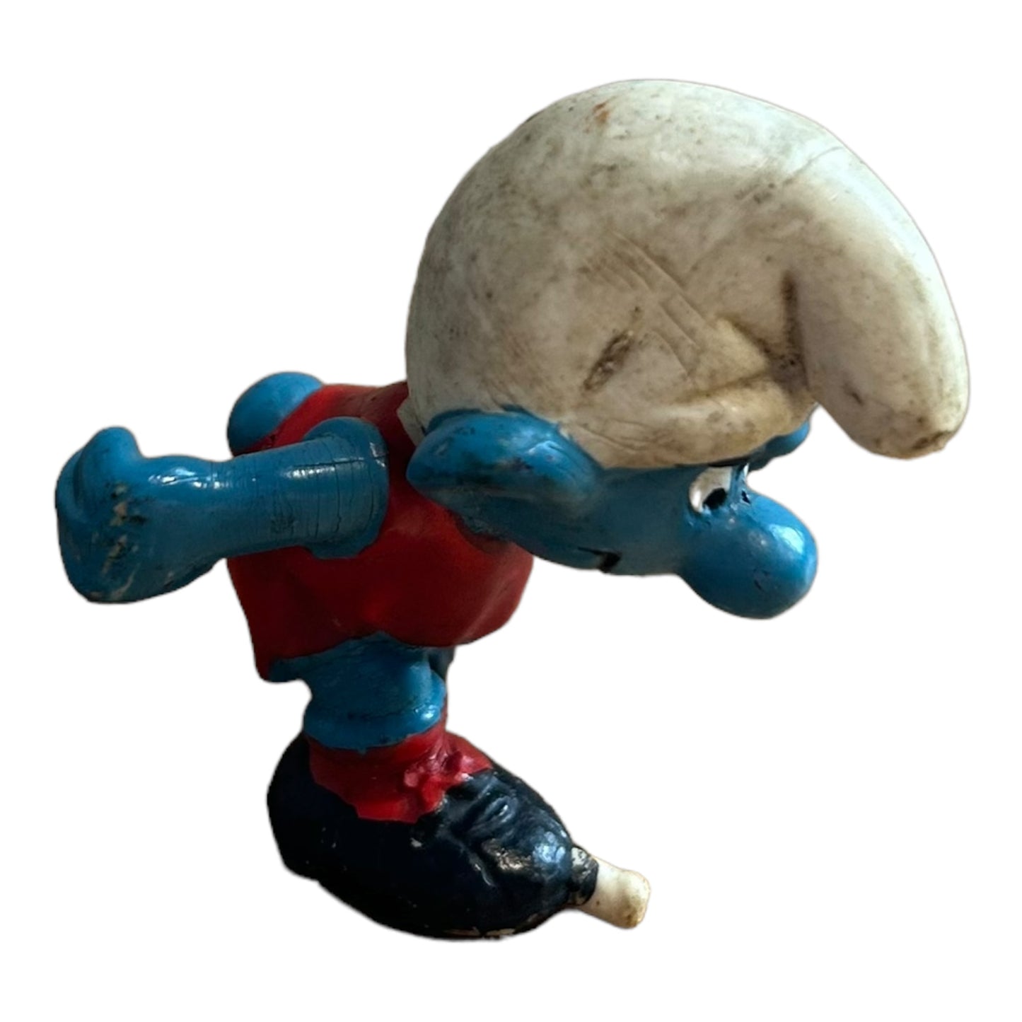 Vintage Smurf Collectible Figure - Footballer