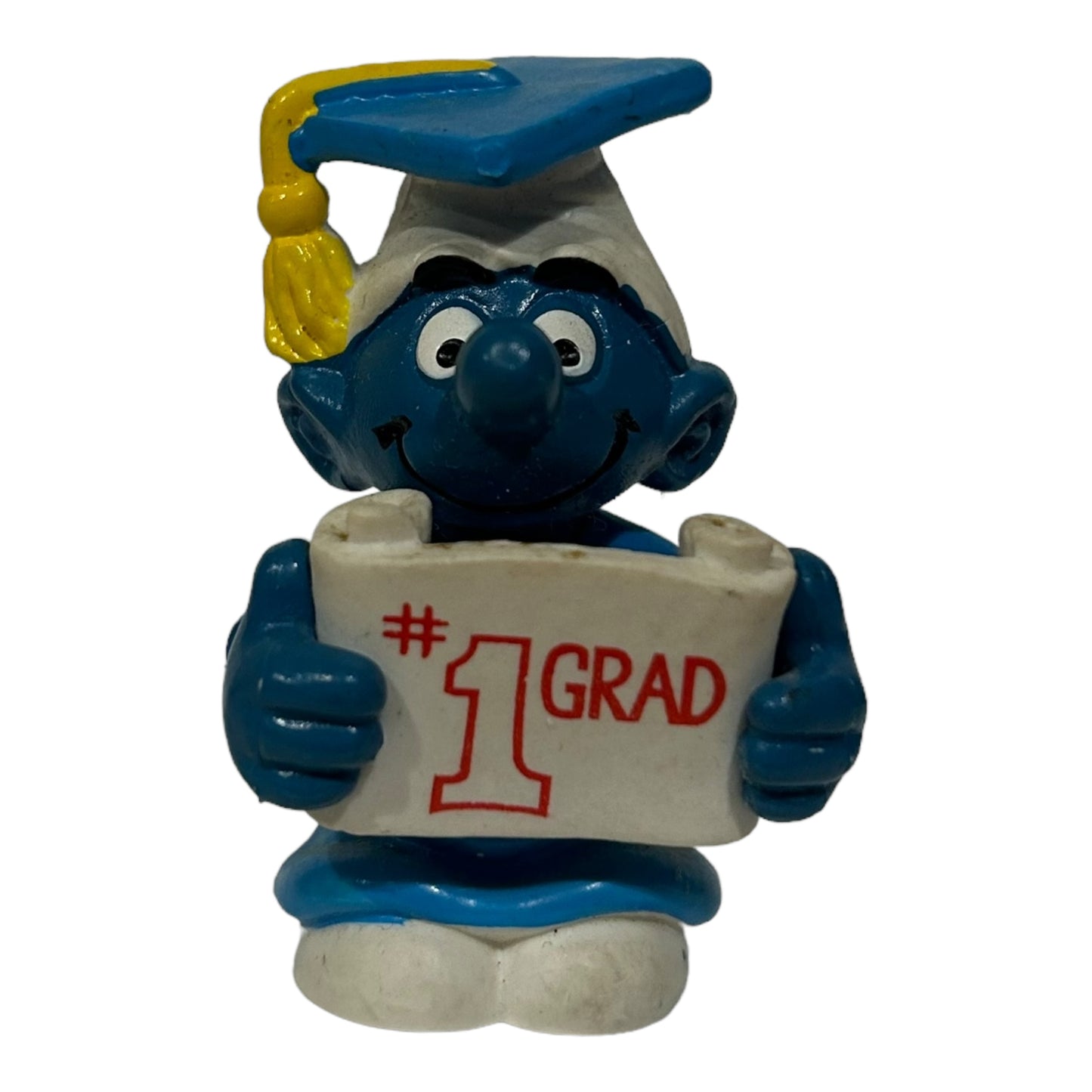 Vintage Smurf Collectible Figure - No.1 Grad