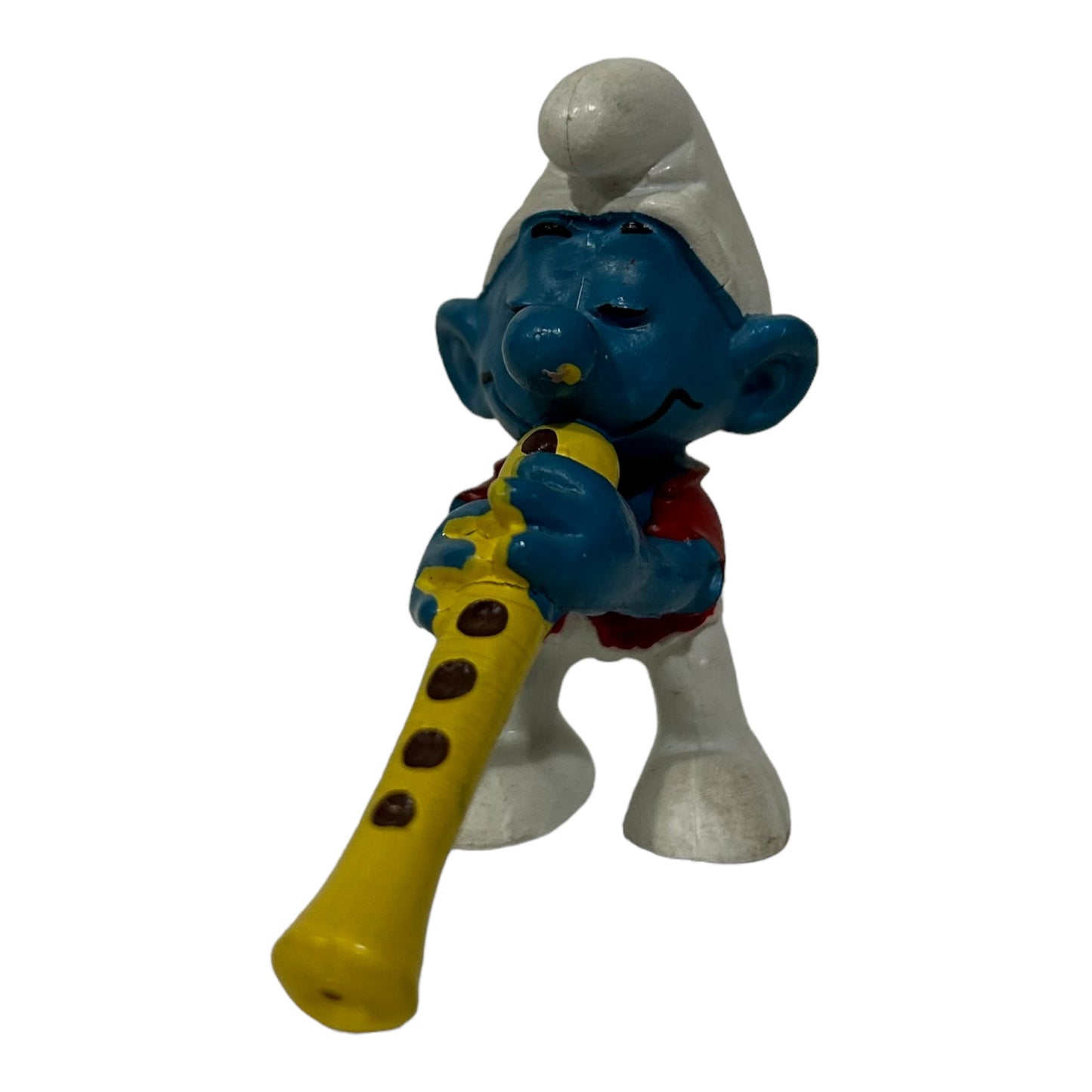 Vintage Smurf Collectible Figure - Flute