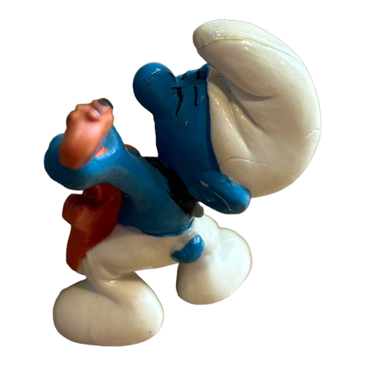 Vintage Smurf Collectible Figure - Guitar