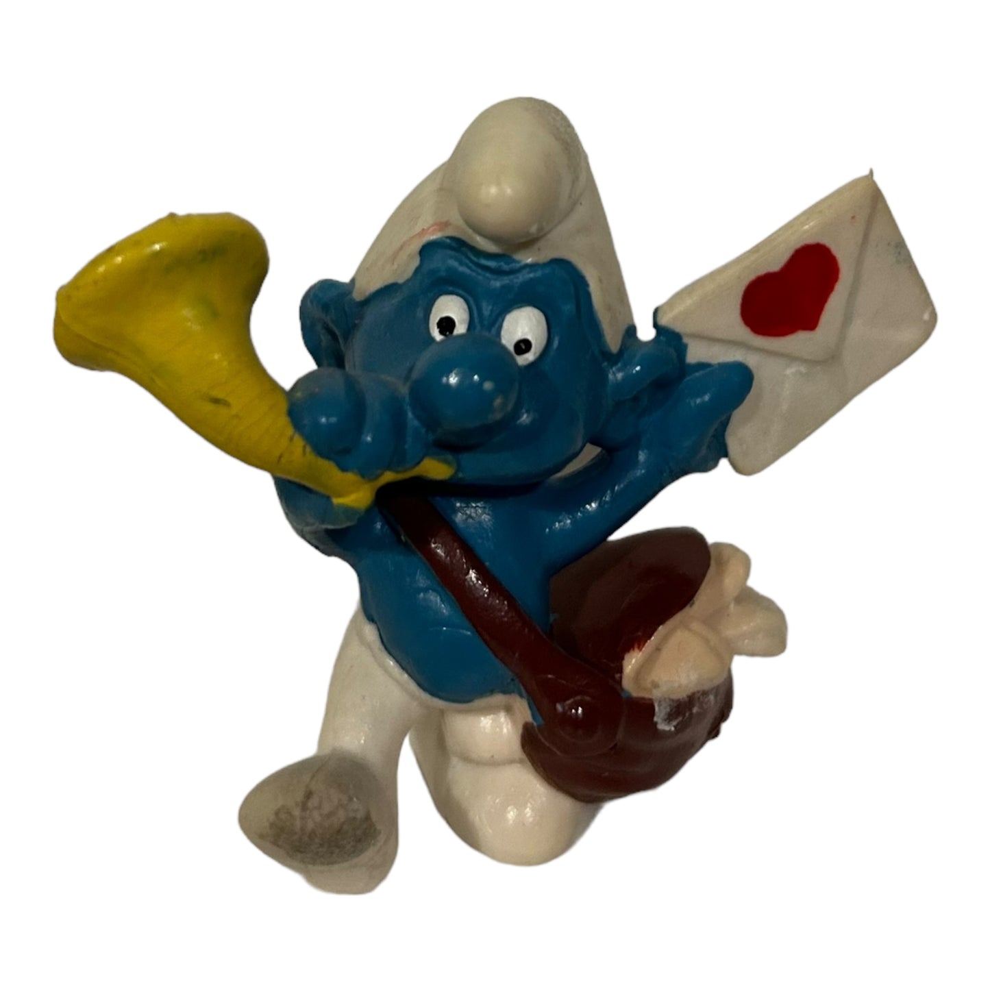 Vintage Smurf Collectible Figure - Love Letter