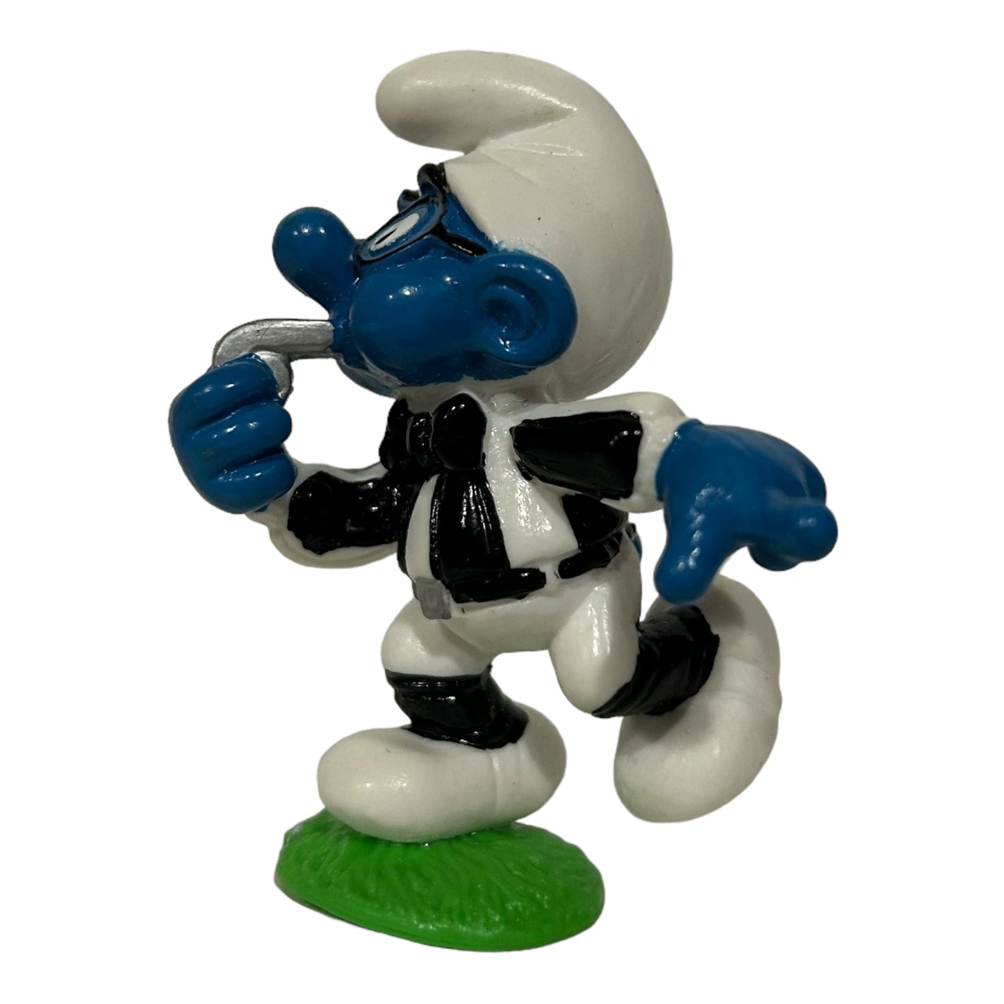 Vintage Smurf Collectible Figure - Referee