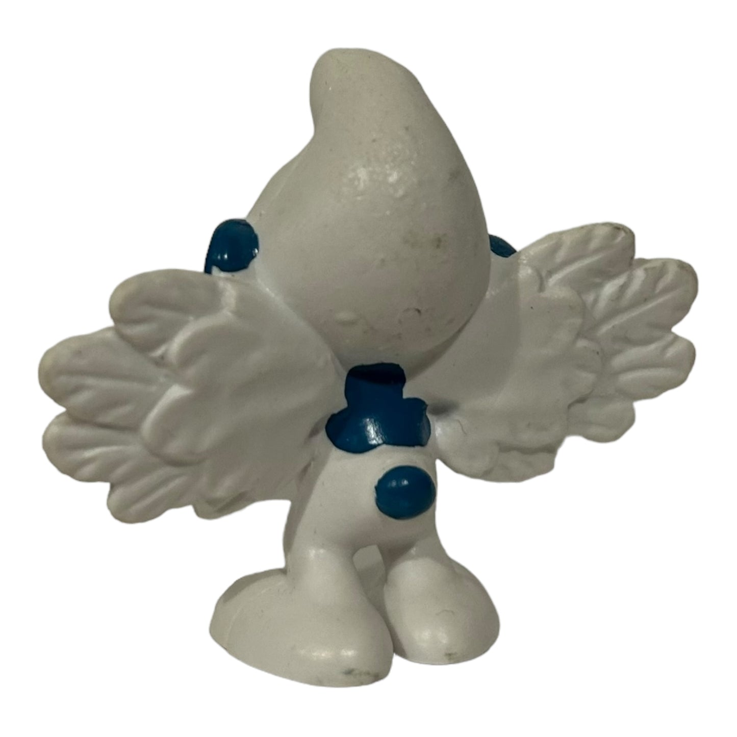 Vintage Smurf Collectible Figure - Angel Wings