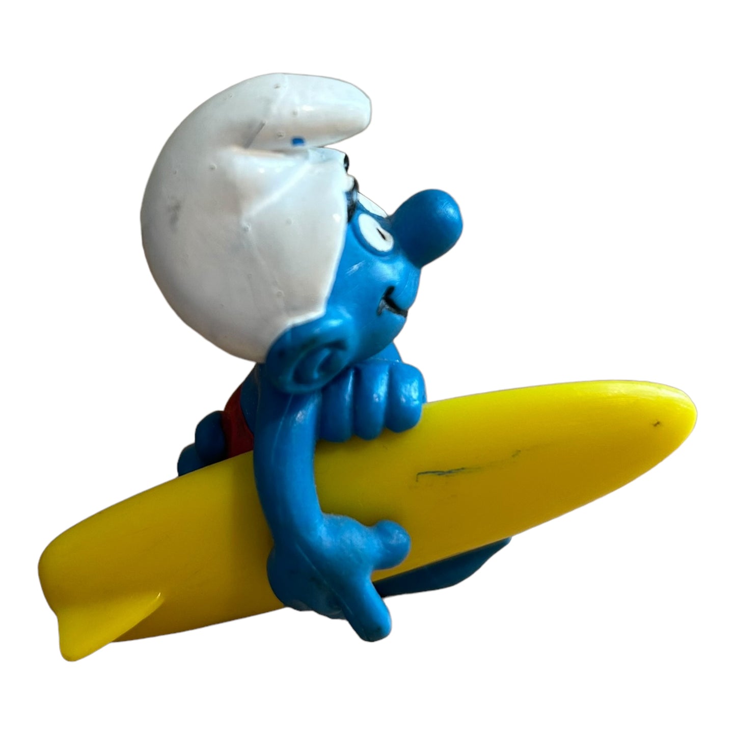 Vintage Smurf Collectible Figure - Surfing